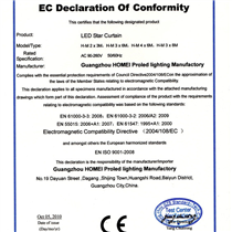 2010年LED星空布获得CE检测认证