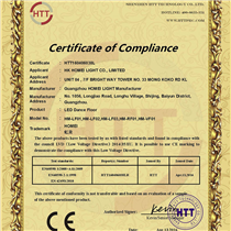 Dancing floor tiles were certified by CE and E...
