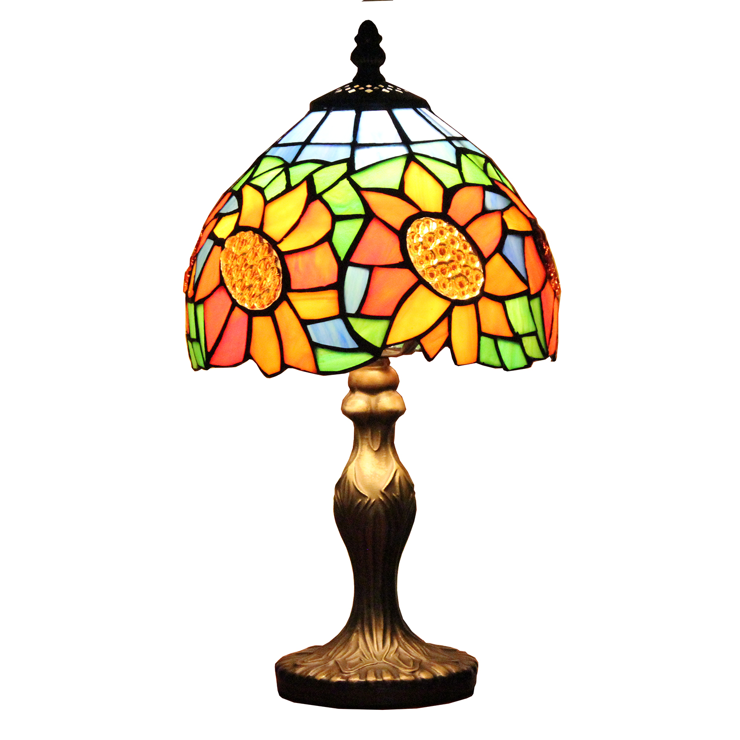 TL080013-sunflower tiffany table lamp
