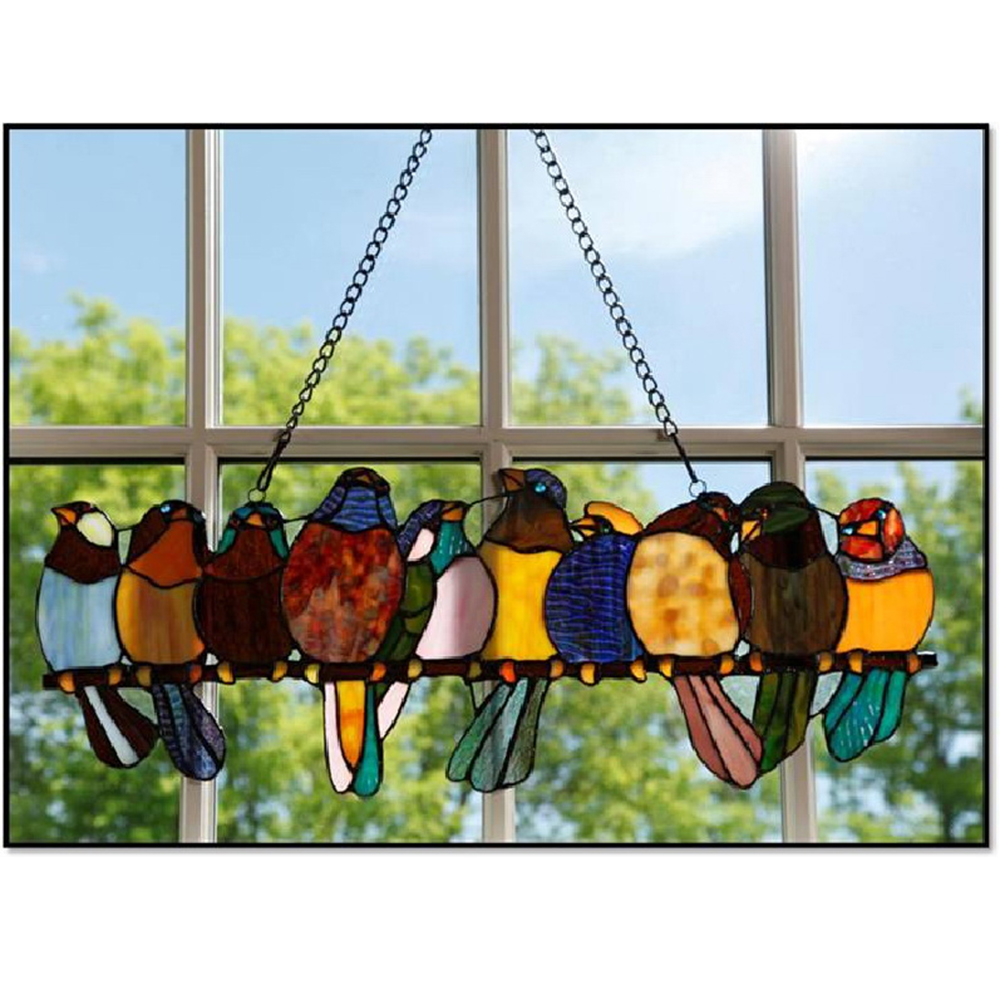 parrot bird window panel 2