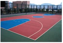 Basketball court laying solution