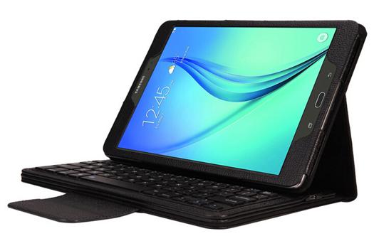 Samsung TABA 10.1 T550 / T551 Litchi Pattern Bluetooth Keyboard case-SA1055