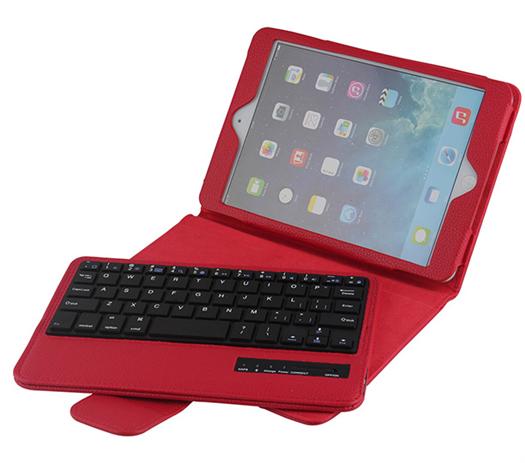 Bluetooth Keyboard For IPad Mini1/2/3/4 with Litchi pattern smart cover SPM01