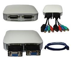 2CH DVI USB video card/video capture card/dvr video card support Streaming TC-UB2000P