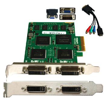 2CH dvi video card/video capture card/dvr video card supports fusion splicing&Streaming TC-2000P