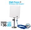 Wireless adpter/USB adpter/wifi adpter 36dBi outdoor wifi antenna with Ralink3070 150Mbps N9