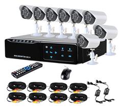 Mini 8ch dvr system/security camera dvr/security dvr system with 8pcs 600TVL camera TTB-7108ME8