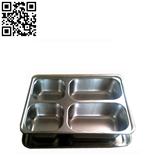 不銹鋼四格快餐盒（Stainless steel snack plate）ZD-KCP20