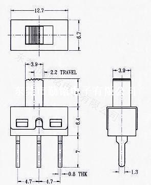 供应拨动开关SS-12D10