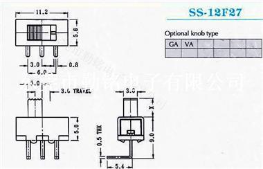 供应拨动开关SS-12F27