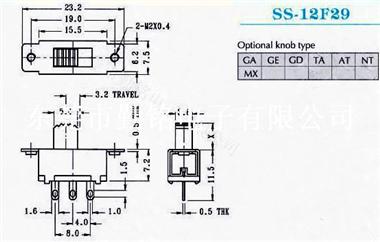 供应拨动开关SS-12F29