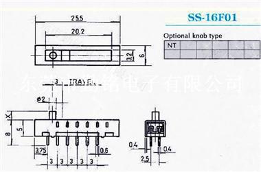 供应拨动开关SS-16F01G2、G3、G4