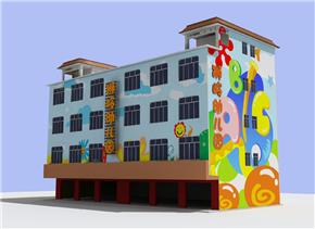 广州幼儿园装饰系列，幼儿园外墙装修，幼儿园音乐室
