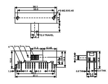   拨动开关   SK-63D15G3