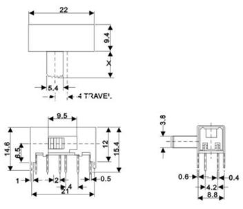   拨动开关   SK-42H013G5