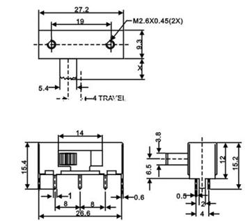   拨动开关   SK-23H05G5