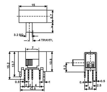   拨动开关   SK-22H23G3