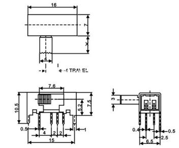   拨动开关   SK-22H33G3