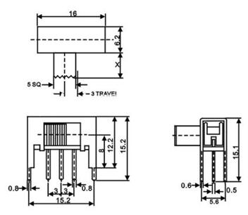   拨动开关   SK-12F10G3