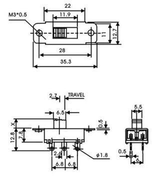   拨动开关   SS-23E29G5