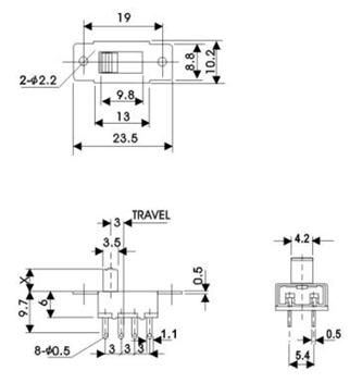   拨动开关   SS-23F26  G3