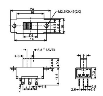   拨动开关   SS-32H01 G3