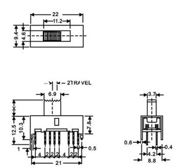   拨动开关   SS-43D11 G5