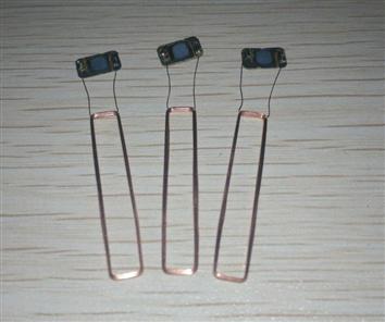 JTRFID 30*5MM MIFARE1S50芯片焊接线圈13.56MHZ高频ISO14443A协议M1电子标签天线焊接芯片IC裸标签