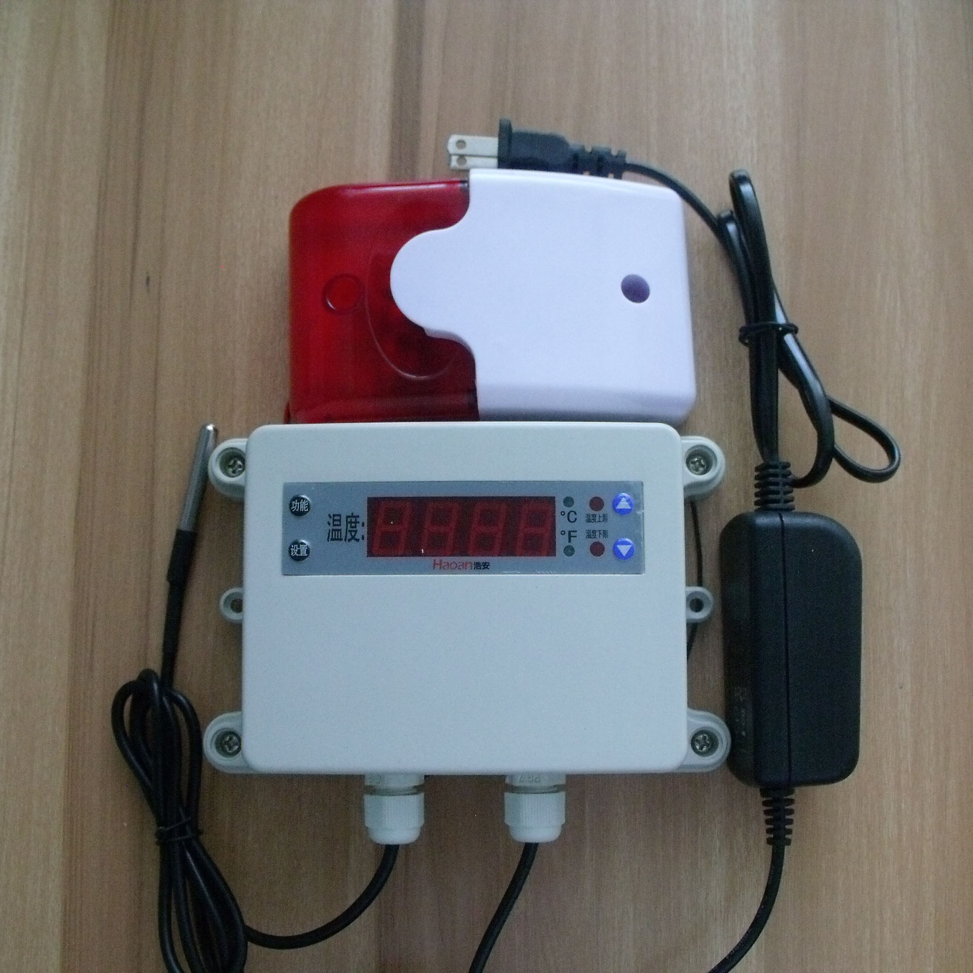 温度报警器 ha2119at-01b 6*50mm不锈钢传感器 上下限