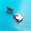 USB MICRO 直插立式180度母座 micro镀锡镀镍 micro立式直插母座