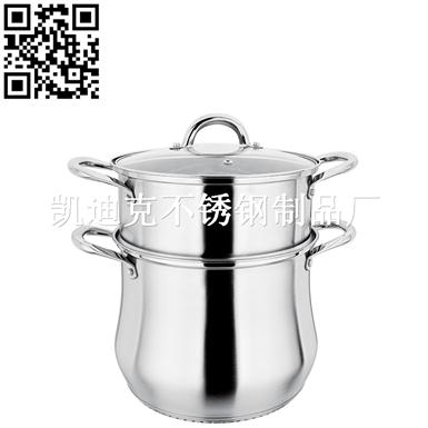 鼓型特高汤蒸锅（Stainless steel steamer pot）ZD-ZG300