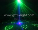 Double Holes Green and Blue Gobo Laser Light