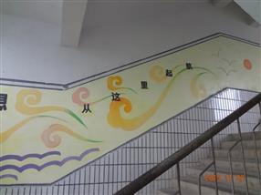 遵义校园文化墙彩绘-校园文化墙彩绘-背景墙彩绘 彩煌艺术720公司