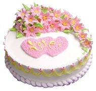 粉色玫瑰森林蛋糕