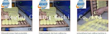 Rigid hydraulic die foam cutting machine