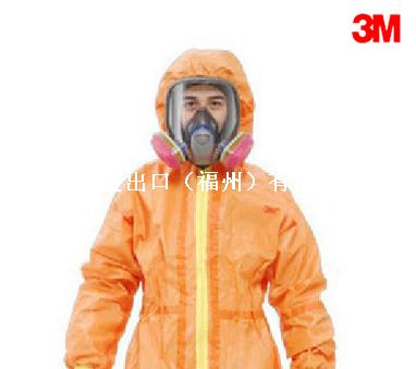 3M 4690 橙色带帽连体防护服 石油化工生产用 10套/箱