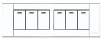 A118-S6K-1  六位单控开关