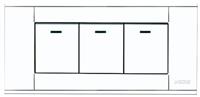 A118-L3K-1  中板三位单控开关