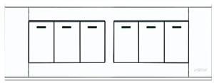 A118-S6K-1  六位单控开关