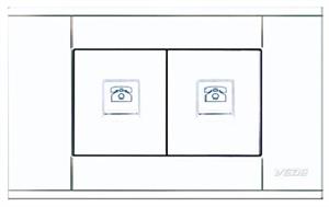 A118-DH2  二位电话插座