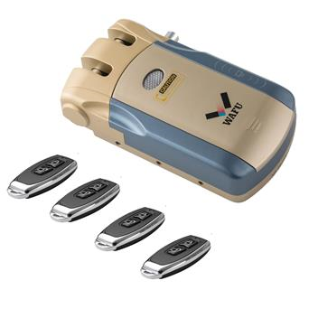 WAFU Wireless Smart Remote Control Lock Keyless Entry Lock of 433MHZ with 4 Remote Keys(WF-010)
