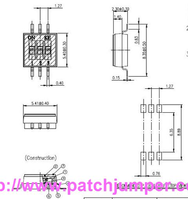 撥碼開關(guān)DSHP03TJGER (1.27mm Half-Pitch DIP SW)廣東電子 元器件