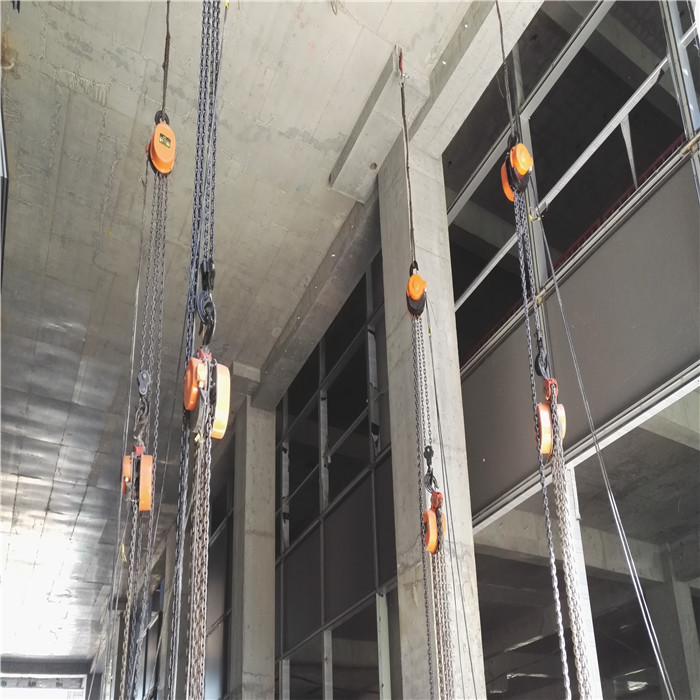 公司望京吊装机组-起重电动葫芦应用展示